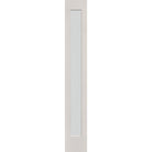 Frost flush glazed fiberglass sidelite panel, full lite, 14" x 96", white satin smooth finish