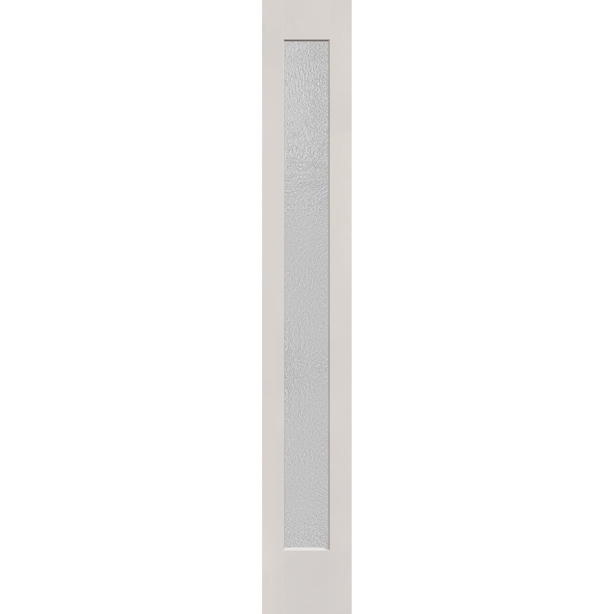 Micro-Granite flush glazed fiberglass sidelite panel, full lite, 14" x 96", white satin smooth finish