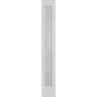 Rain flush glazed fiberglass sidelite panel, full lite, 14" x 96", white satin smooth finish