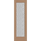 Vapor flush glazed fiberglass entry door, full lite, 30" x 96", tan woodgrain finish