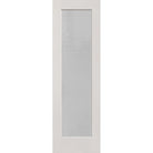 Micro-Granite flush glazed hurricane-rated fiberglass entry door, full lite, 30" x 96", white satin smooth finish