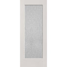 Rain flush glazed fiberglass entry door, full lite, 32" x 80", white satin smooth finish