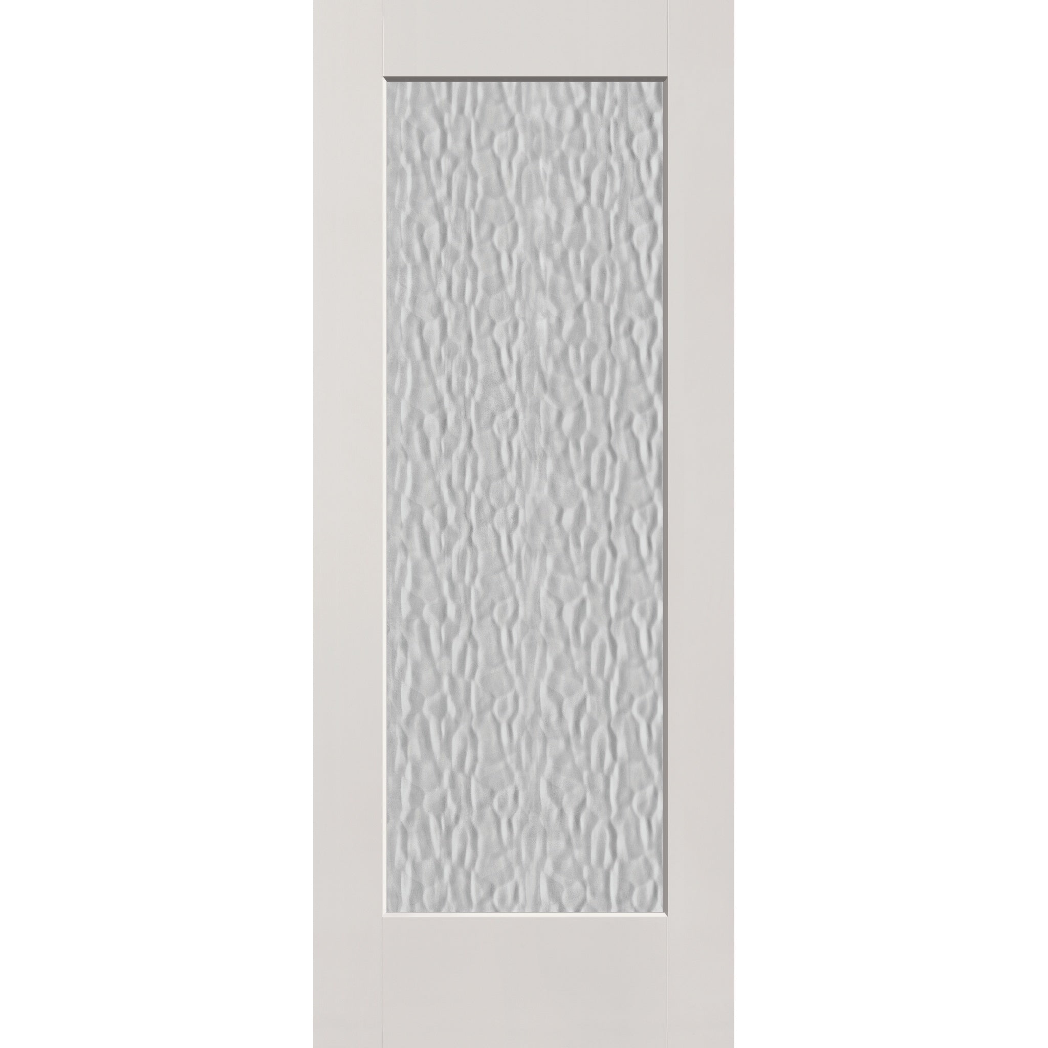 Vapor flush glazed fiberglass entry door, full lite, 32" x 80", white satin smooth finish
