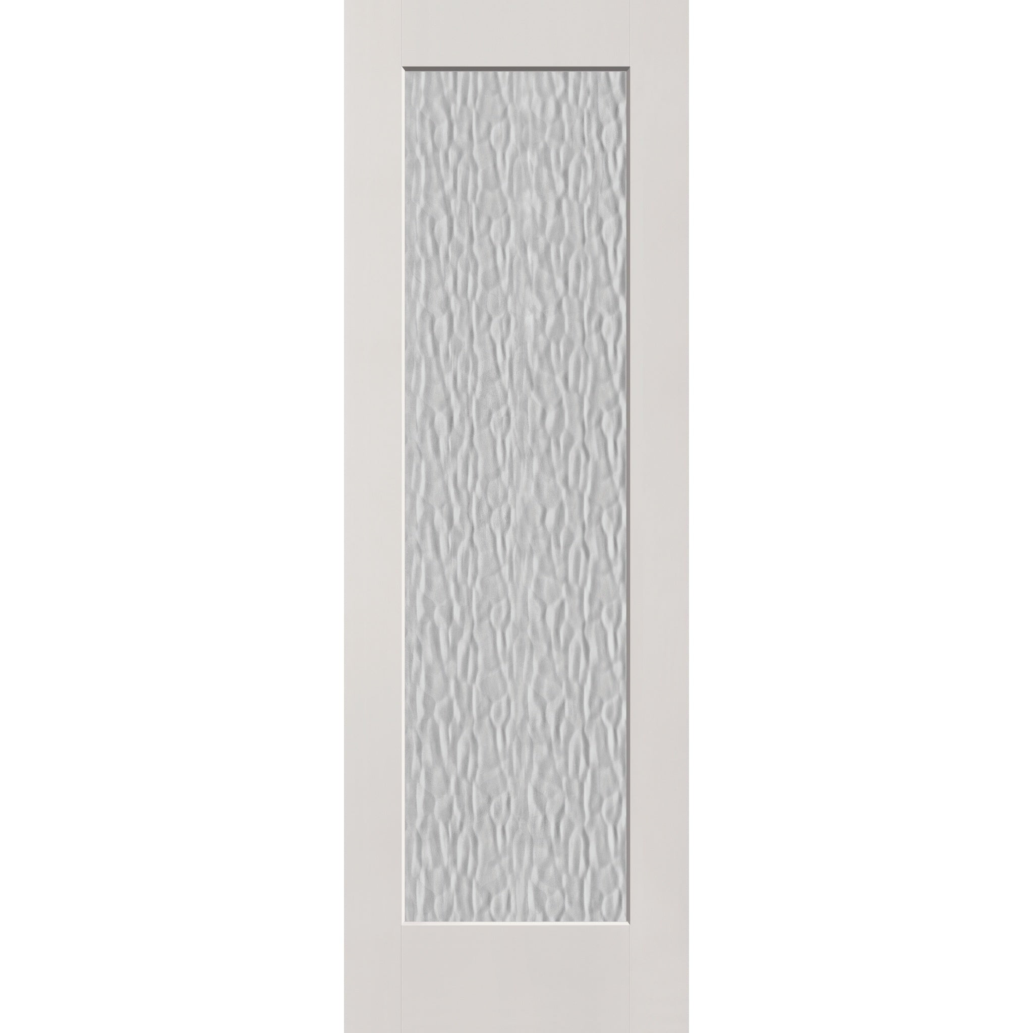 Vapor flush glazed fiberglass entry door, full lite, 32" x 96", white satin smooth finish