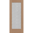 Vapor flush glazed fiberglass entry door, full lite, 34" x 80", tan woodgrain finish
