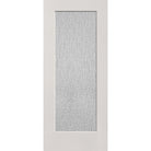 Rain flush glazed fiberglass entry door, full lite, 34" x 80", white satin smooth finish