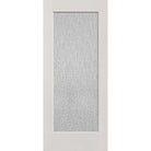 Rain flush glazed fiberglass entry door, full lite, 34" x 80", white satin smooth finish