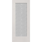 Vapor flush glazed fiberglass entry door, full lite, 34" x 80", white satin smooth finish