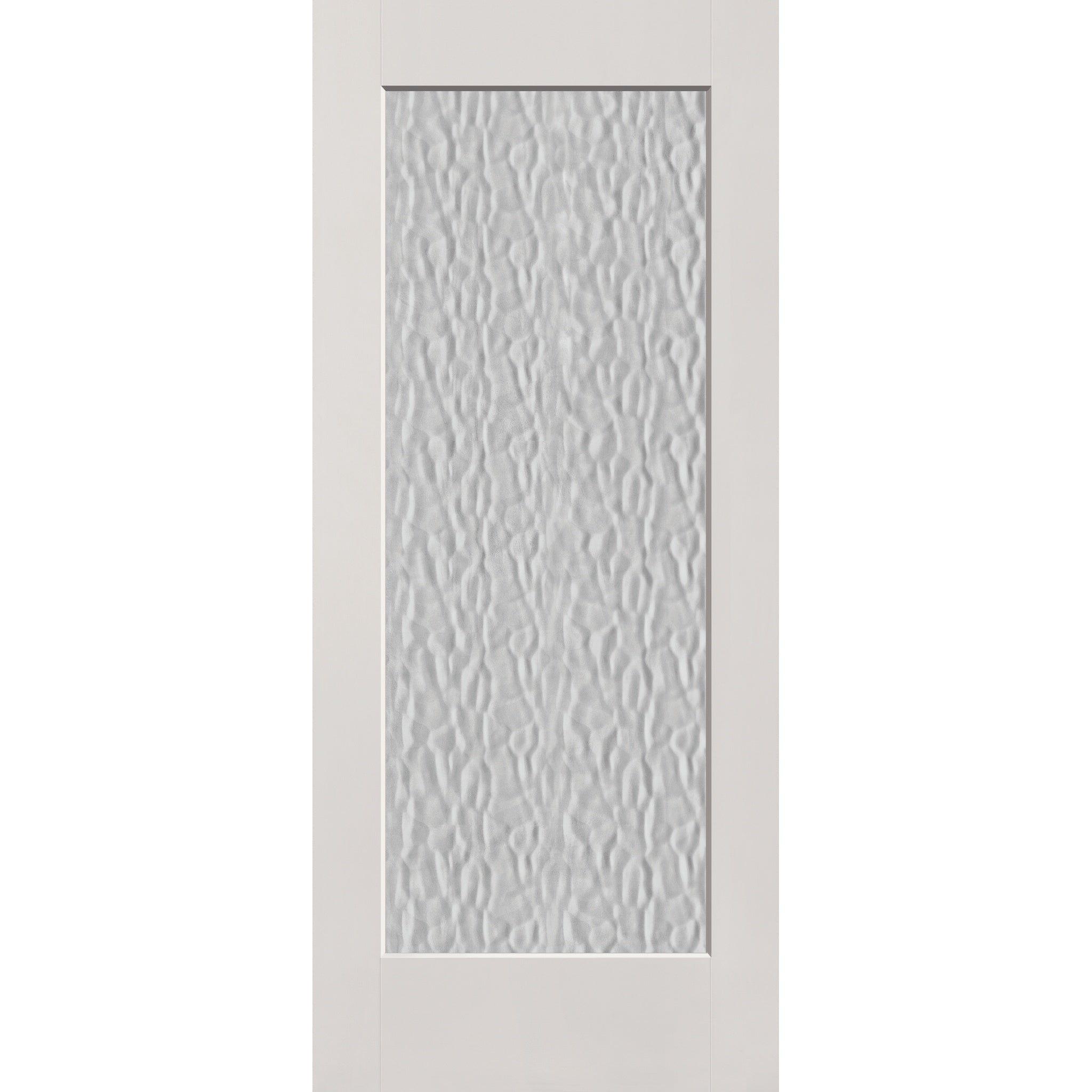 Vapor flush glazed fiberglass entry door, full lite, 34" x 80", white satin smooth finish