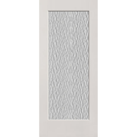 Vapor flush glazed fiberglass entry door, full lite, 34" x 80", white satin smooth finish
