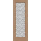 Vapor flush glazed fiberglass entry door, full lite, 34" x 96", tan woodgrain finish