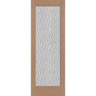 Vapor flush glazed fiberglass entry door, full lite, 34" x 96", tan woodgrain finish
