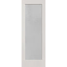 Micro-Granite flush glazed hurricane-rated fiberglass entry door, full lite, 34" x 96", white satin smooth finish