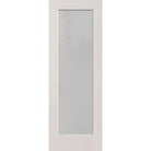 Micro-Granite flush glazed fiberglass entry door, full lite, 34" x 96", white satin smooth finish