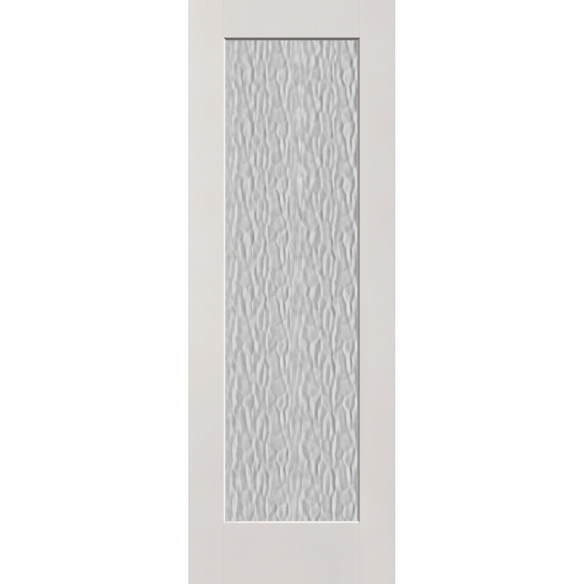 Vapor flush glazed fiberglass entry door, full lite, 34" x 96", white satin smooth finish
