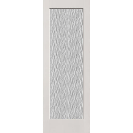 Vapor flush glazed fiberglass entry door, full lite, 34" x 96", white satin smooth finish