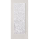 Double Waterglass flush glazed fiberglass entry door, full lite, 36" x 80", white satin smooth finish