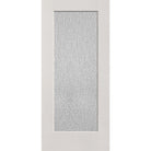 Rain flush glazed fiberglass entry door, full lite, 36" x 80", white satin smooth finish