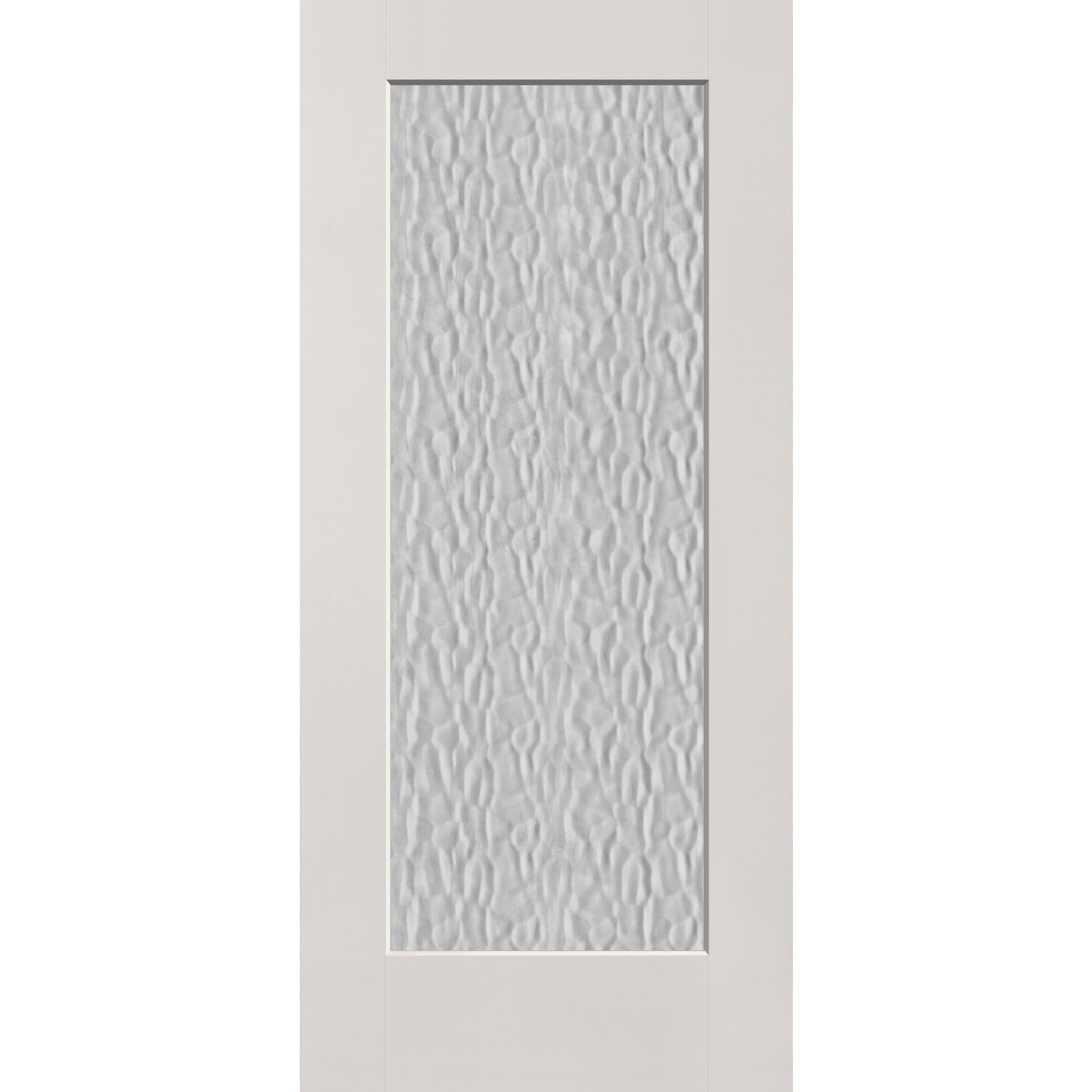 Vapor flush glazed fiberglass entry door, full lite, 36" x 80", white satin smooth finish