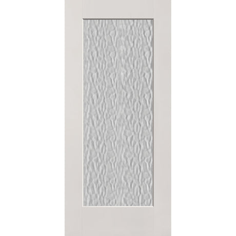 Vapor flush glazed fiberglass entry door, full lite, 36" x 80", white satin smooth finish