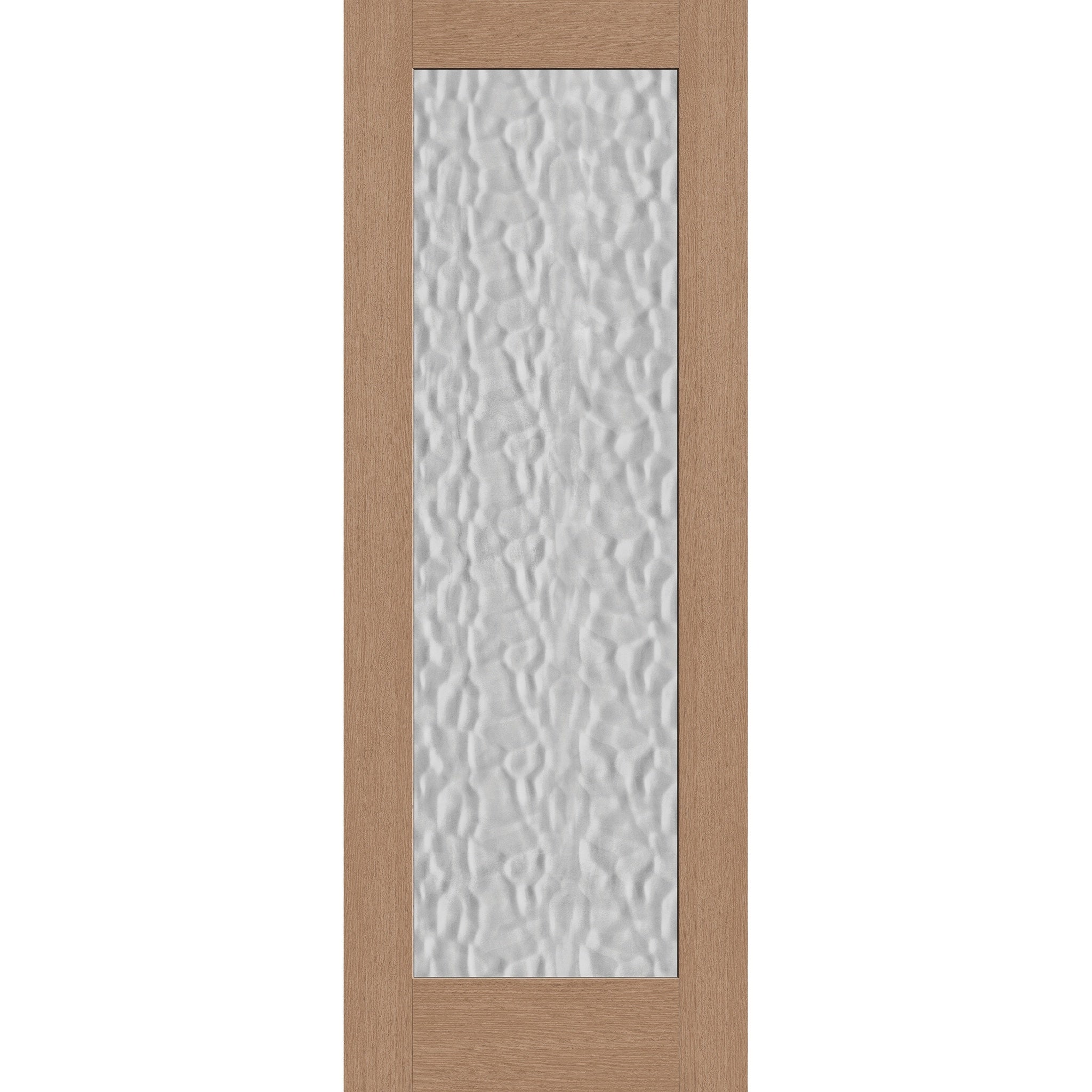 Vapor flush glazed fiberglass entry door, full lite, 36" x 96", tan woodgrain finish