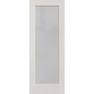 Micro-Granite flush glazed fiberglass entry door, full lite, 36" x 96", white satin smooth finish