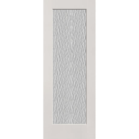 Vapor flush glazed fiberglass entry door, full lite, 36" x 96", white satin smooth finish