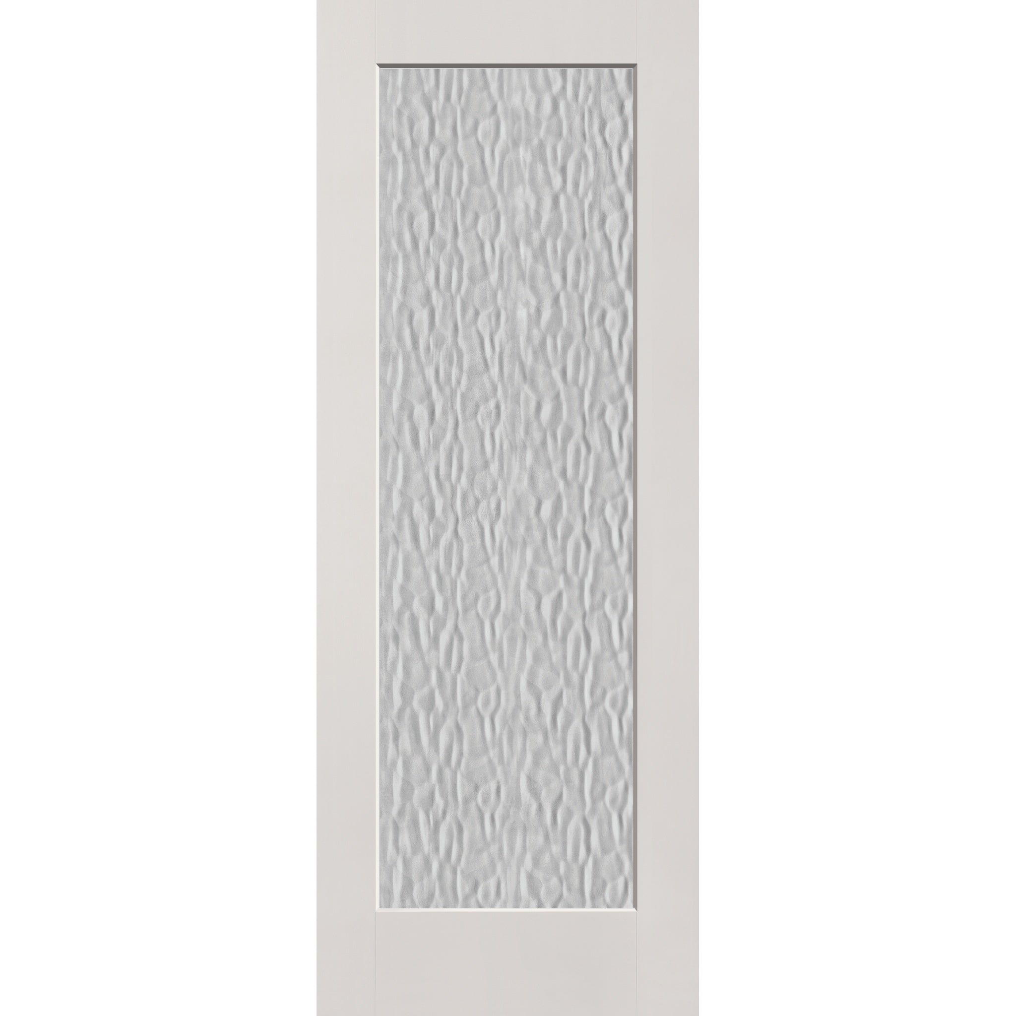 Vapor flush glazed fiberglass entry door, full lite, 36" x 96", white satin smooth finish
