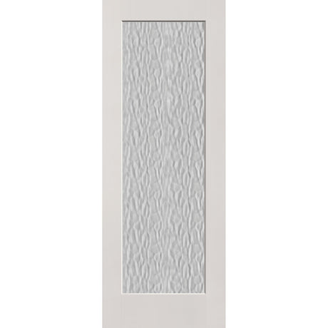 Vapor flush glazed fiberglass entry door, full lite, 36" x 96", white satin smooth finish