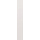 Wood edge steel sidelite panel, flush, 12" x 80", primed white finish