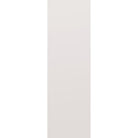 Wood edge steel entry door, flush, 30" x 96", primed white finish