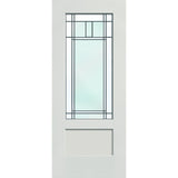 Berkley Flush Glazed Fiberglass Entry Door - 3/4 Lite Shaker (32" x 80")
