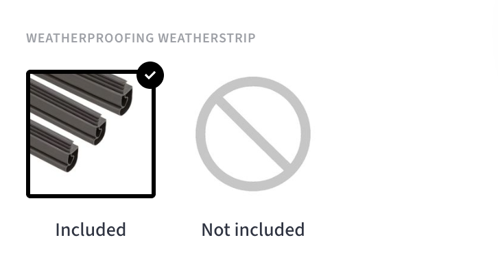 Door Weatherproofing Options