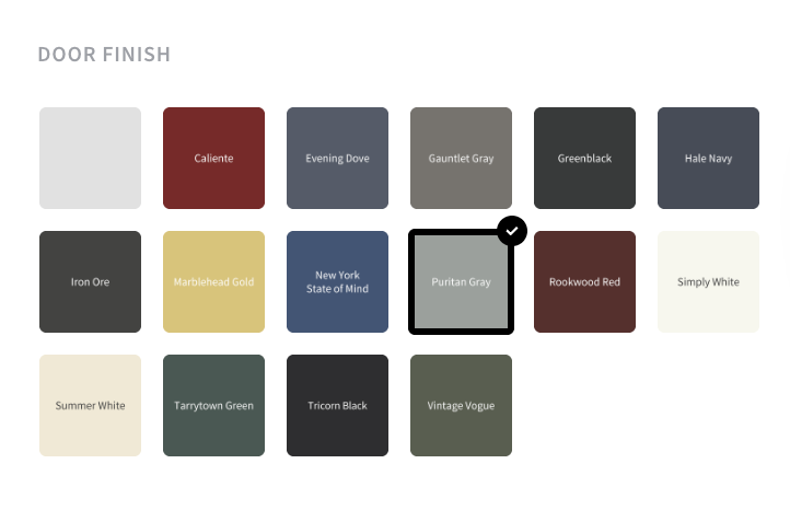 Door Finish Options