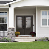 Berkley Flush Glazed Fiberglass Entry Door - 3/4 Lite Shaker (32" x 80")