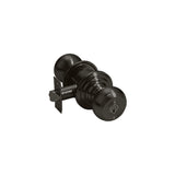 Waverly Knob Interior Lockset with #8 Rosette by Emtek, Oil-Rubbed Bronze, keyed