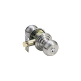 Waverly Knob Interior Lockset with #8 Rosette by Emtek, Satin Nickel, keyed