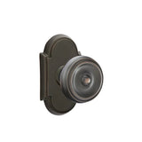 Waverly Knob Interior Lockset with #8 Rosette by Emtek, Oil-Rubbed Bronze