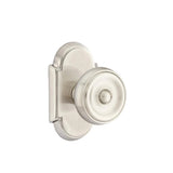 Waverly Knob Interior Lockset with #8 Rosette by Emtek, Satin Nickel