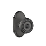 Waverly Knob Interior Lockset with #8 Rosette by Emtek, Flat Black