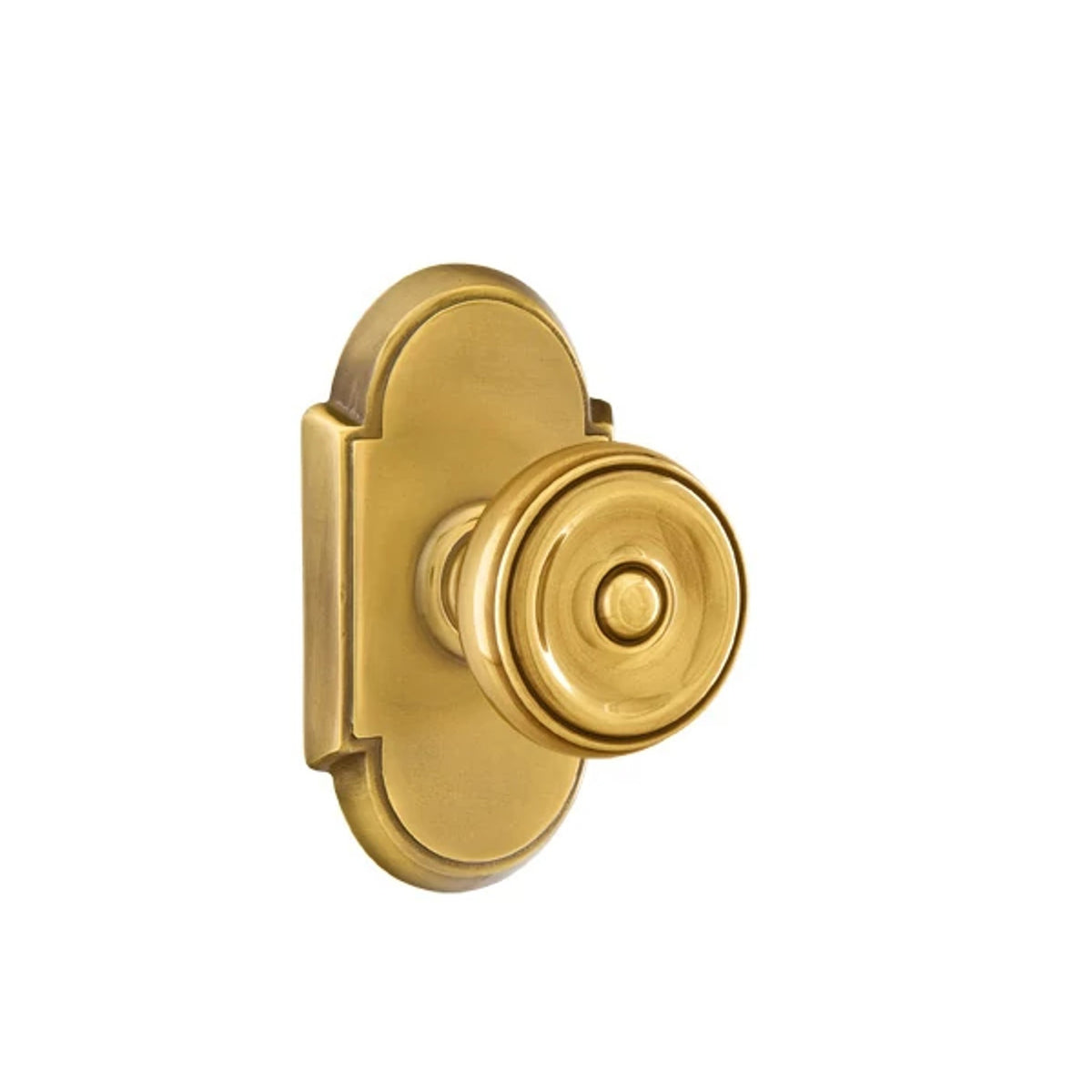 Waverly Knob Interior Lockset with #8 Rosette by Emtek, French Antique