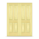 Double Poplar Interior Door System - 4 Panel
