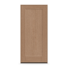 Prehung Fiberglass Entry Door System - 1 Panel Shaker, Tan Woodgrain