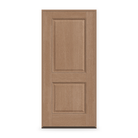 Prehung Fiberglass Entry Door System - 2 Panel, Tan Woodgrain