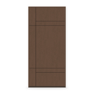 Prehung Fiberglass Entry Door System - Contemporary 12, Fine Woodgrain
