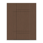 Fiberglass Entry Door System with Two Sidelites - Contemporary 12, Fine Woodgrain