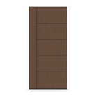 Prehung Fiberglass Entry Door System - Contemporary 14, Fine Woodgrain