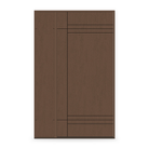 Fiberglass Entry Door System with Sidelite - Contemporary 16, Fine Woodgrain