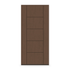 Prehung Fiberglass Entry Door System - Contemporary 24, Fine Woodgrain