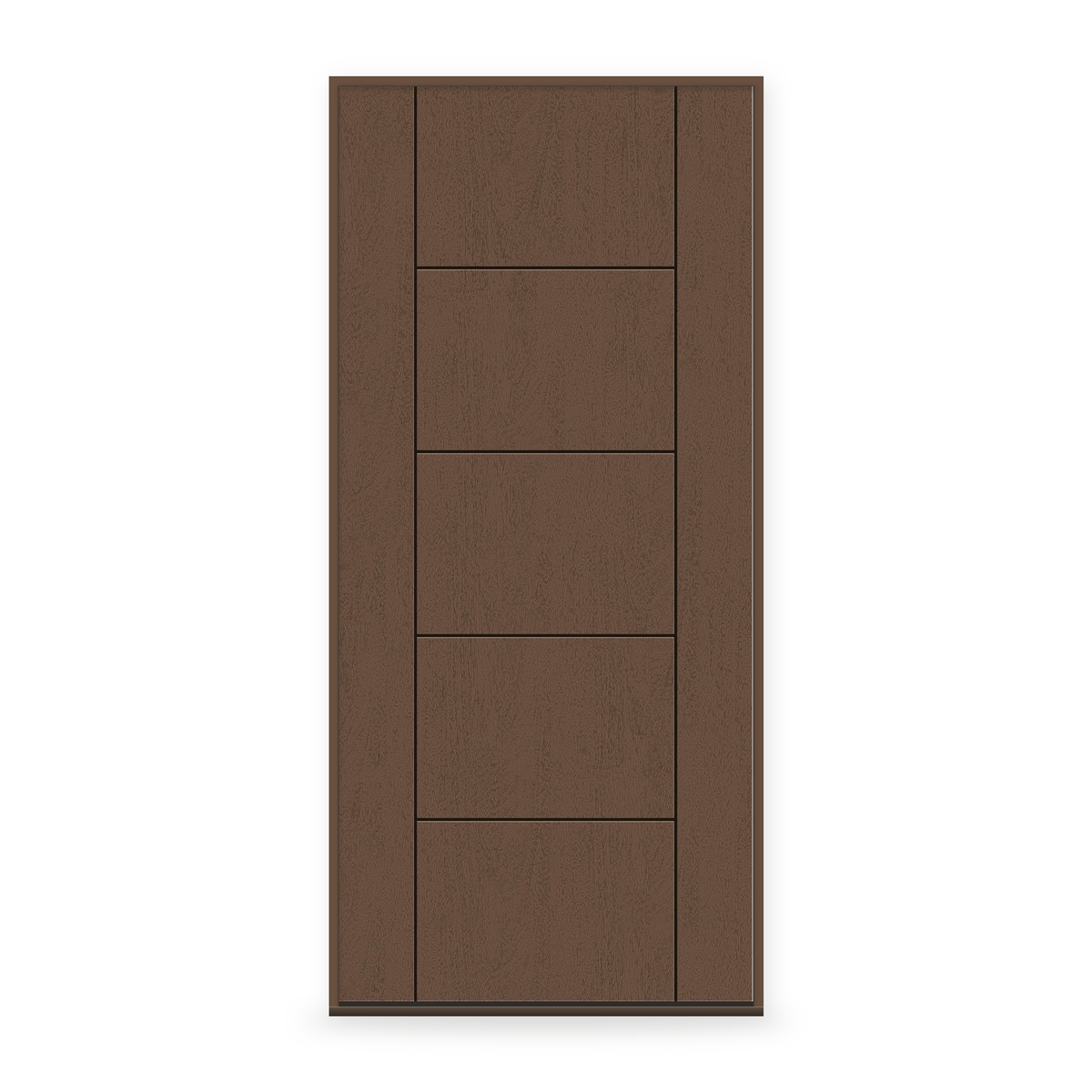 Prehung Fiberglass Entry Door System - Contemporary 24, Fine Woodgrain
